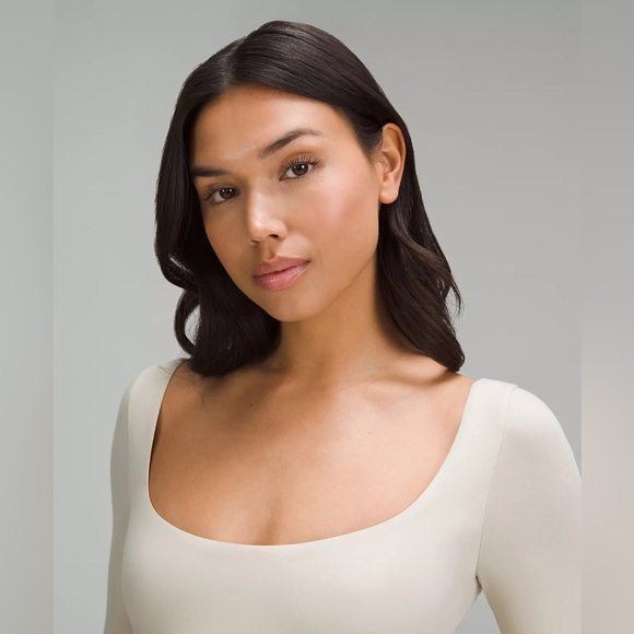 NWT Lululemon Wundermost Ultra-Soft Nulu Square Neck Bodysuit In Mojave … - Picture 3 of 9